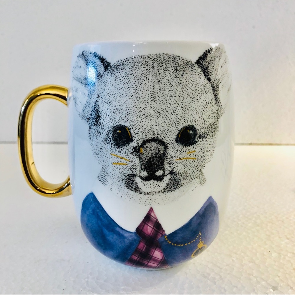 Pier 1 NWT Cat Scholar Book Club Mug